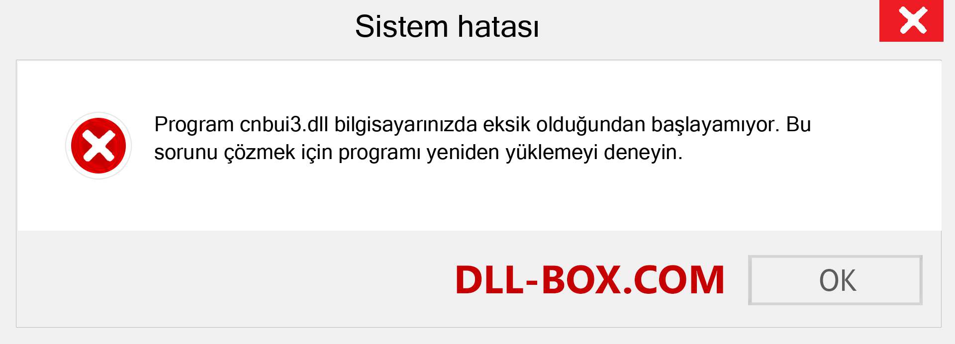 cnbui3.dll dosyası eksik mi? Windows 7, 8, 10 için İndirin - Windows'ta cnbui3 dll Eksik Hatasını Düzeltin, fotoğraflar, resimler